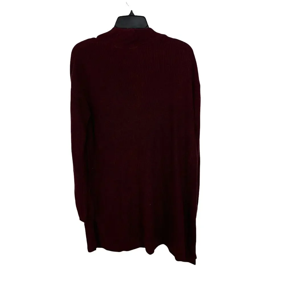 T‎ TAHARI Pocket Cardigan In Bourgogne size XS NWT $98